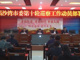一届沙湾市委第十轮巡察工作动员部署会召开