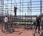 舞台搭建中！新疆塔城第十届沙湾大盘美食文化旅游节进入倒计时