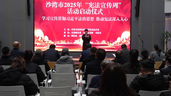 沙湾市举行2025年“宪法宣传周”活动启动仪式