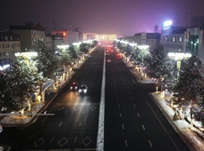 流光溢彩迎新年 沙湾街头年味浓