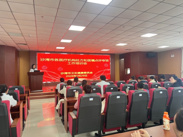 沙湾市开展医疗机构处方和医嘱点评培训